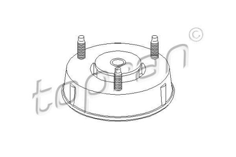 Опора стійка амортизатора TOPRAN / HANS PRIES 302358