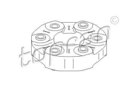 Муфта TOPRAN / HANS PRIES 302407