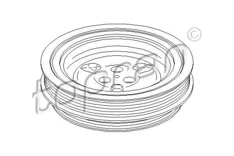 Шків колінчастого валу TOPRAN / HANS PRIES 302813