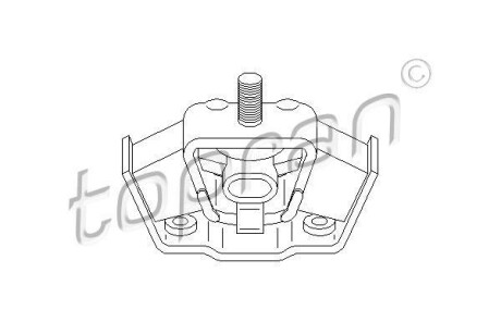 Опора двигателя TOPRAN / HANS PRIES 400040