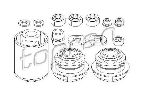 Ремкомплект важеля підвіски TOPRAN / HANS PRIES 400051