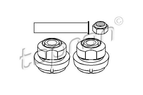 Ремкомплект важеля підвіски TOPRAN / HANS PRIES 400121