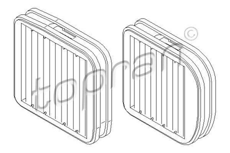 Фільтр повітря (салону) TOPRAN / HANS PRIES 400209