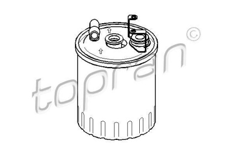 Фільтр палива TOPRAN / HANS PRIES 401031