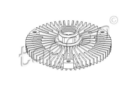 Віскомуфта вентилятора охолодження TOPRAN / HANS PRIES 401186