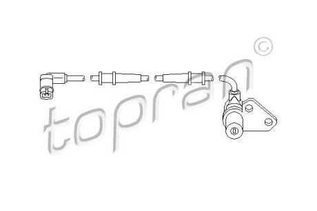 Датчик частоти обертання колеса TOPRAN / HANS PRIES 401412