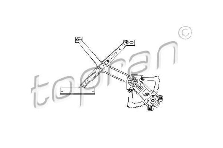 Склопідіймач TOPRAN / HANS PRIES 401427