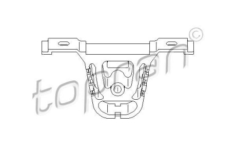 Кронштейн, глушитель TOPRAN / HANS PRIES 500176