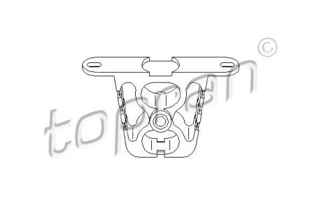 Кронштейн, глушитель TOPRAN / HANS PRIES 500182