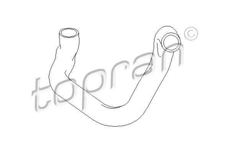 Патрубок системи охолодження TOPRAN / HANS PRIES 500458
