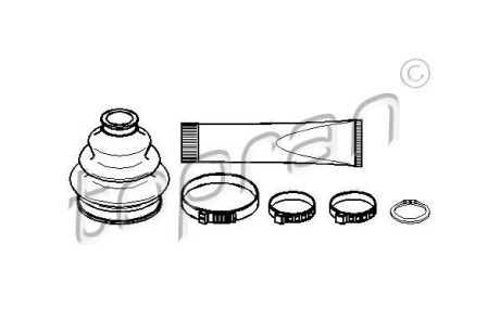 Пильовик привідного валу (набір) TOPRAN / HANS PRIES 500587
