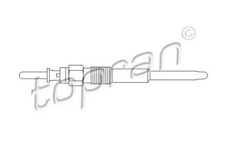 Свічка розжарювання TOPRAN / HANS PRIES 500640