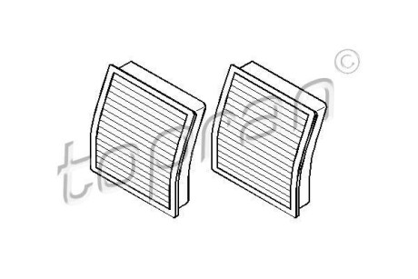 Фільтр повітря (салону) TOPRAN / HANS PRIES 500646
