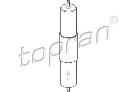 Фільтр палива TOPRAN / HANS PRIES 500739