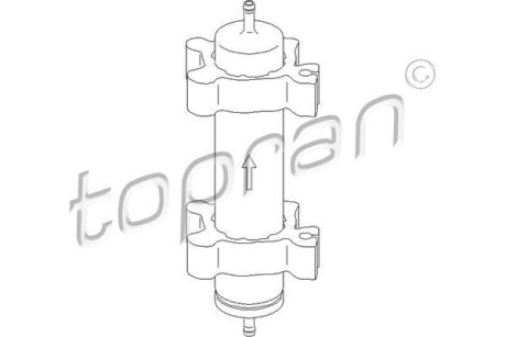 Фільтр палива TOPRAN / HANS PRIES 500741