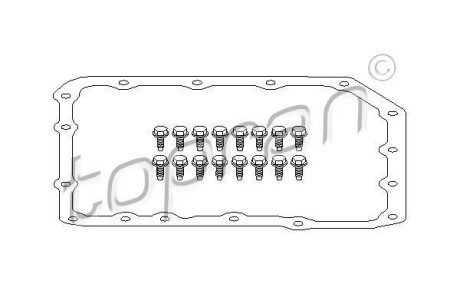 Прокладка, маслянного поддона автоматическ. коробки передач TOPRAN / HANS PRIES 500784