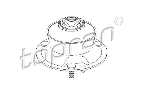 Опора стійка амортизатора TOPRAN / HANS PRIES 500835