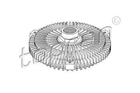 Віскомуфта вентилятора охолодження TOPRAN / HANS PRIES 500862