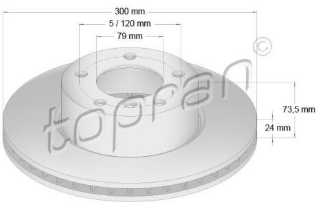 Гальмівний диск TOPRAN / HANS PRIES 500947