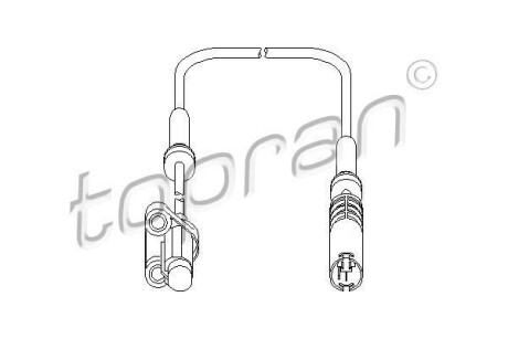 Датчик частоти обертання колеса TOPRAN / HANS PRIES 500981