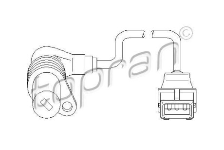 Датчик частоты вращения, управление двигателем TOPRAN / HANS PRIES 500986