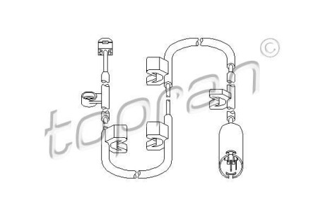 Датчик зносу гальмівних колодок TOPRAN / HANS PRIES 501025