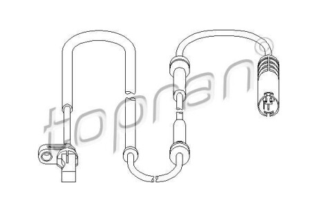 Датчик частоти обертання колеса TOPRAN / HANS PRIES 501077