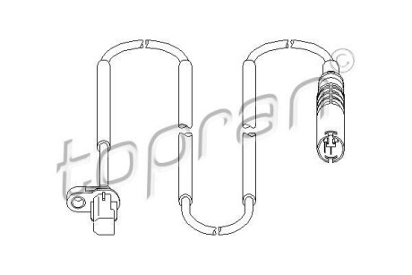 Датчик частоти обертання колеса TOPRAN / HANS PRIES 501078