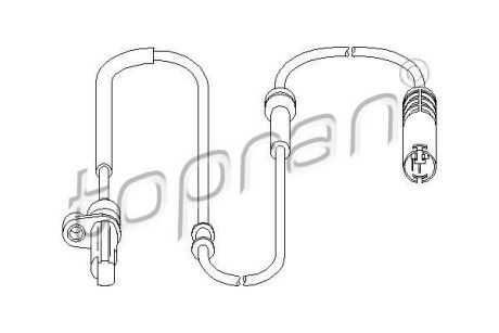 Датчик частоти обертання колеса TOPRAN / HANS PRIES 501234