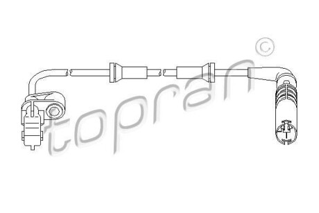 Датчик частоти обертання колеса TOPRAN / HANS PRIES 501236