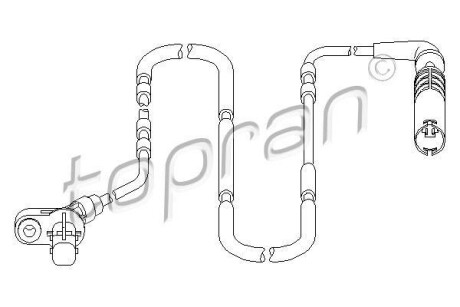Датчик частоти обертання колеса TOPRAN / HANS PRIES 501237