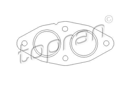 Прокладка вихлопної системи TOPRAN / HANS PRIES 501281
