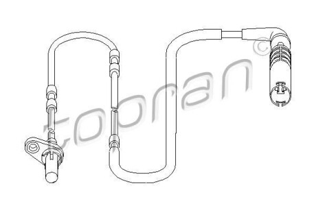Датчик частоти обертання колеса TOPRAN / HANS PRIES 501457