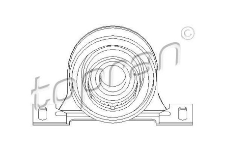 Підвіска, карданного валу TOPRAN / HANS PRIES 501594