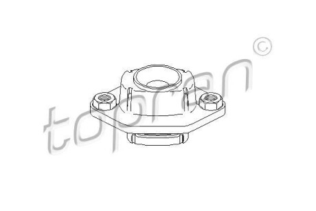 Подушка с опорным подшипником стойки Mc Phersona TOPRAN / HANS PRIES 501760