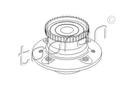 Ступиця колеса TOPRAN / HANS PRIES 700177