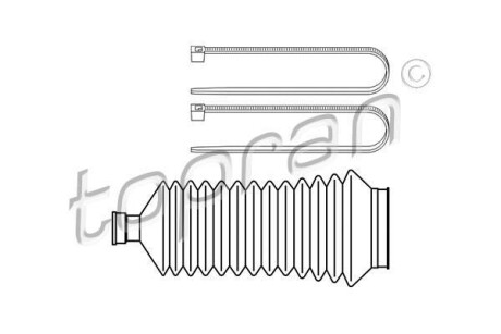 Пильовик (набір), кермове управління TOPRAN / HANS PRIES 700374