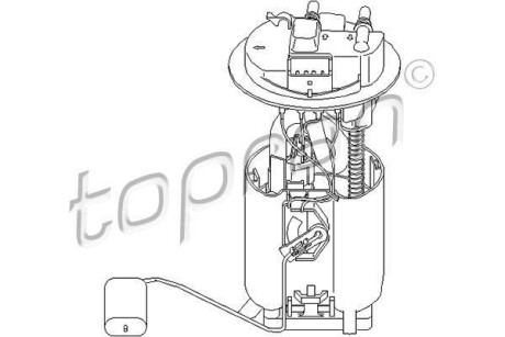 Насос палива TOPRAN / HANS PRIES 721477