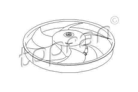 Вентилятор радиатора TOPRAN / HANS PRIES 721518