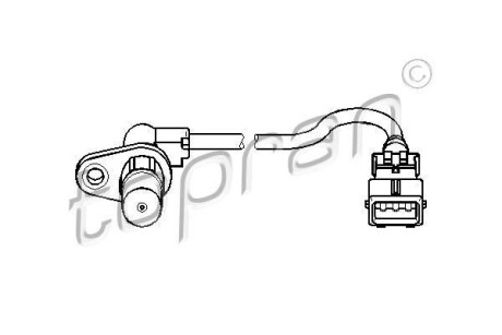 Датчик частоты вращения, управление двигателем TOPRAN / HANS PRIES 721689