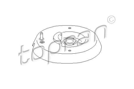 Опора стійка амортизатора TOPRAN / HANS PRIES 721809