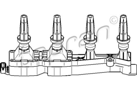 Котушка запалення TOPRAN / HANS PRIES 721906