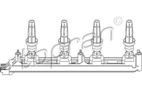 Котушка запалення TOPRAN / HANS PRIES 721907