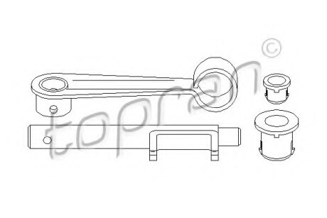 Возвратная вилка, система сцепления TOPRAN / HANS PRIES 722142