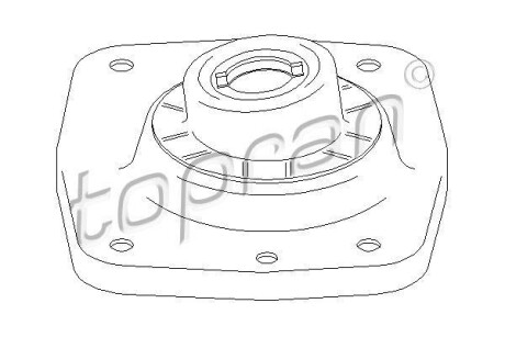 Опора стійка амортизатора TOPRAN / HANS PRIES 722360