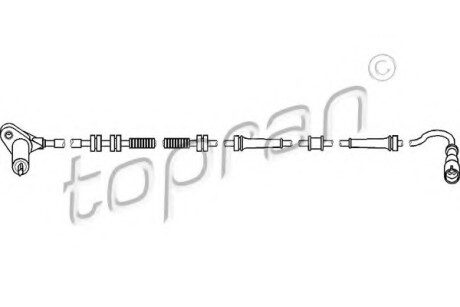 Датчик частоти обертання колеса TOPRAN / HANS PRIES 722662