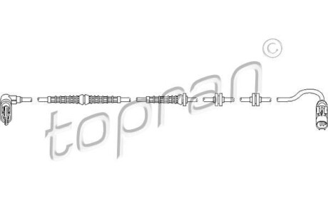 Датчик АБС TOPRAN / HANS PRIES 722812