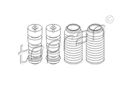 Пылезащитный комплект на 2 амортизатора TOPRAN / HANS PRIES 915017