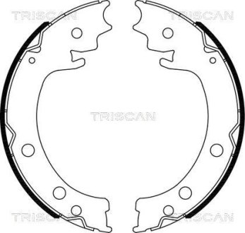 Гальмівні колодки ручного гальма TRISCAN 810069006