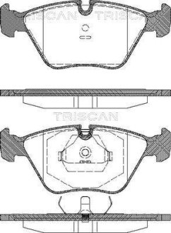 Гальмівні колодки, дискове гальмо (набір) TRISCAN 811010001